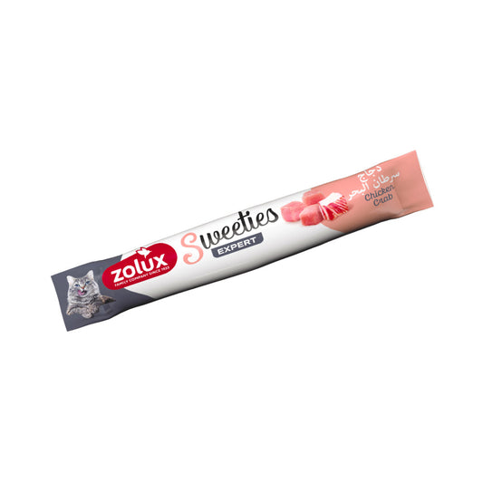 زولكس سويتس اكسبرت مكآفات كريمية للقطط بنكهة الدجاج والسلطعون 14 جم |  صيدلية.كوم.