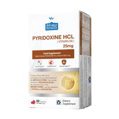 Pyridoxine HCL 25 MG (B6) Tablets 100 mg - 60 Capsules from Advance Health
