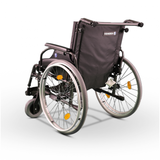 كرسي المونيوم مبطن 52 سم مع يد خلفية للدفع |  صيدلية.كوم.