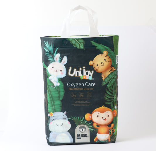 يوني جوي عناية الاوكسجين  متنفس للجلد حجم كبير مقاس وسط من وزن 6-11  كيلو رقم 3 عدد 56 حفاظه |  صيدلية.كوم.