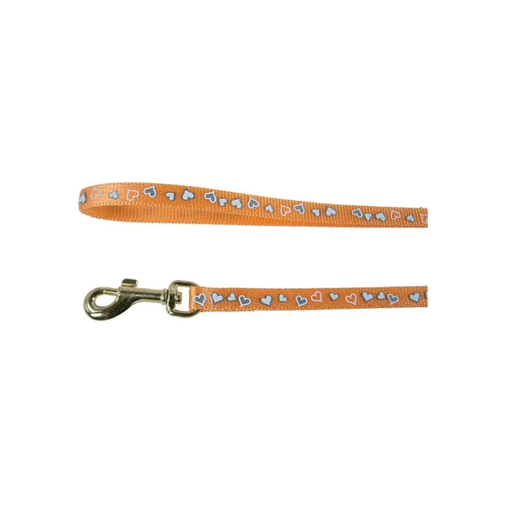زولكس مشد للقطط رسمة قلب 1متر - برتقالي | صيدلية.كوم.