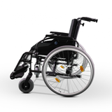 كرسي المونيوم مبطن 52 سم مع يد خلفية للدفع |  صيدلية.كوم.