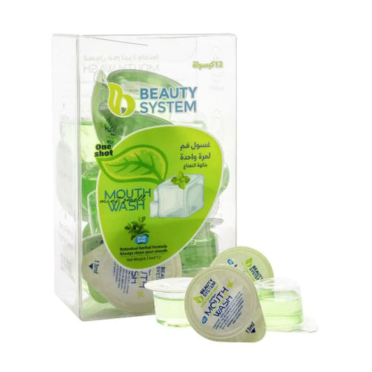 بيوتي سيستم غسول فم كبسولات بنكهة النعناع 12 قطعة × 13 مل