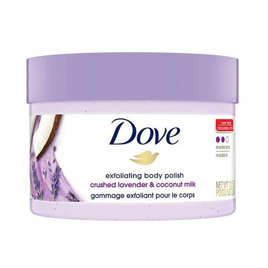 Dove Body Scrub With Lavender And Coconut Milk Scent 298 Gm