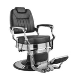 كرسي حلاقة رجالي لون اسود مع حديد فضي | صيدلية.كوم.
