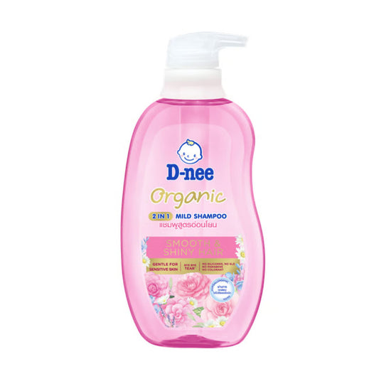 شامبو شعر للأطفال العضوي 2 في 1 شعر ناعم ولامع 380 مل من دي-ني