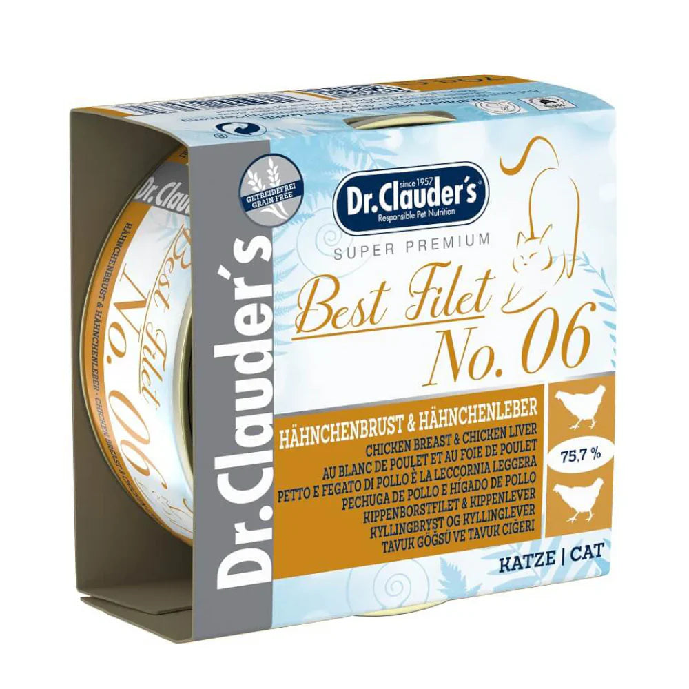 د. كلاودرز طعام رطب للقطط البالغة الدجاج وكبدة الدجاج 70 جم |  صيدلية.كوم.