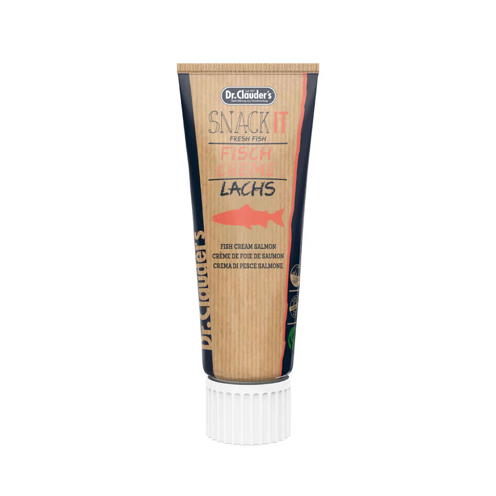 د.كلاودر سناك ايت كريمة سمك السالمون للقطط والكلاب 75 جم |  صيدلية.كوم.