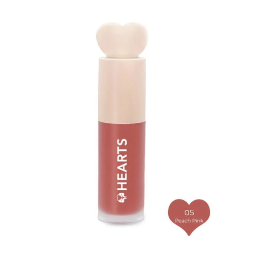 Hearts Liquid Blush Natural Color and Light Touch Peach Pink 05
