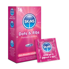 Skins Dots & Ribs Condom 16 Pieces