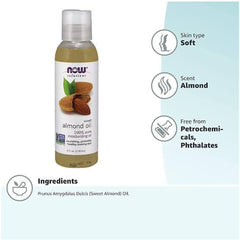 Now Foods Sweet Almond Oil 118 ml