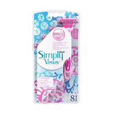 Gillette Venus Simply Women's Razor 3 Blades 8 Pieces
