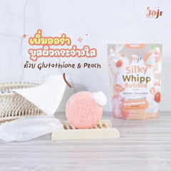 Joji Secret Young Silky Web Bubble Soap Bar with Glutathione and Peach 100g