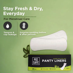 Pee Safe Daily Aloe Vera Saturated Wipes 185 mm Length - 20 Wipes