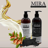 بلسم شعر مرطب بالفحم وزيت الأرجان النقي المغربي 500 مل من ميرا