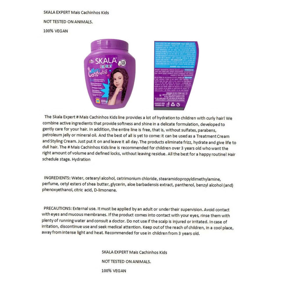 كريم شعر للاطفال ميس كاشينهوس للشعر المجعد من سكالا 1000 جرام | صيدلية.كوم.