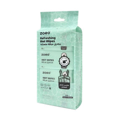 ZORO Refreshing Wet Wipes Suitable for Hajj & Umrah 8 Wipes