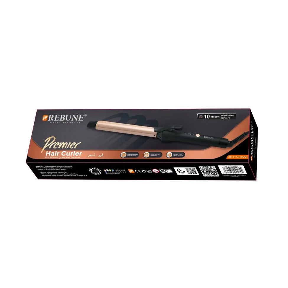 Rebune 19mm Ceramic Curling Iron RE-2174