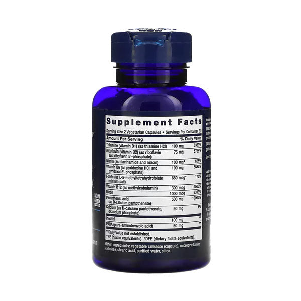 بيو اكتيف كوميليت ب كومبليكس 60 كبسولات نباتية من لايف اكستينشن |  صيدلية.كوم.