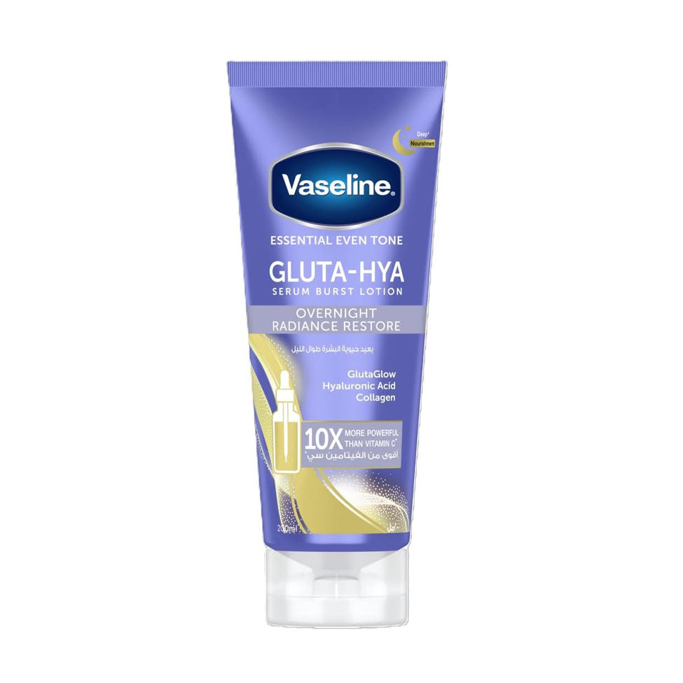فازلين سيروم ولوشن جلوتا هيا يعيد حيوية البشرة طوال الليل 200 مل | صيدلية.كوم.
