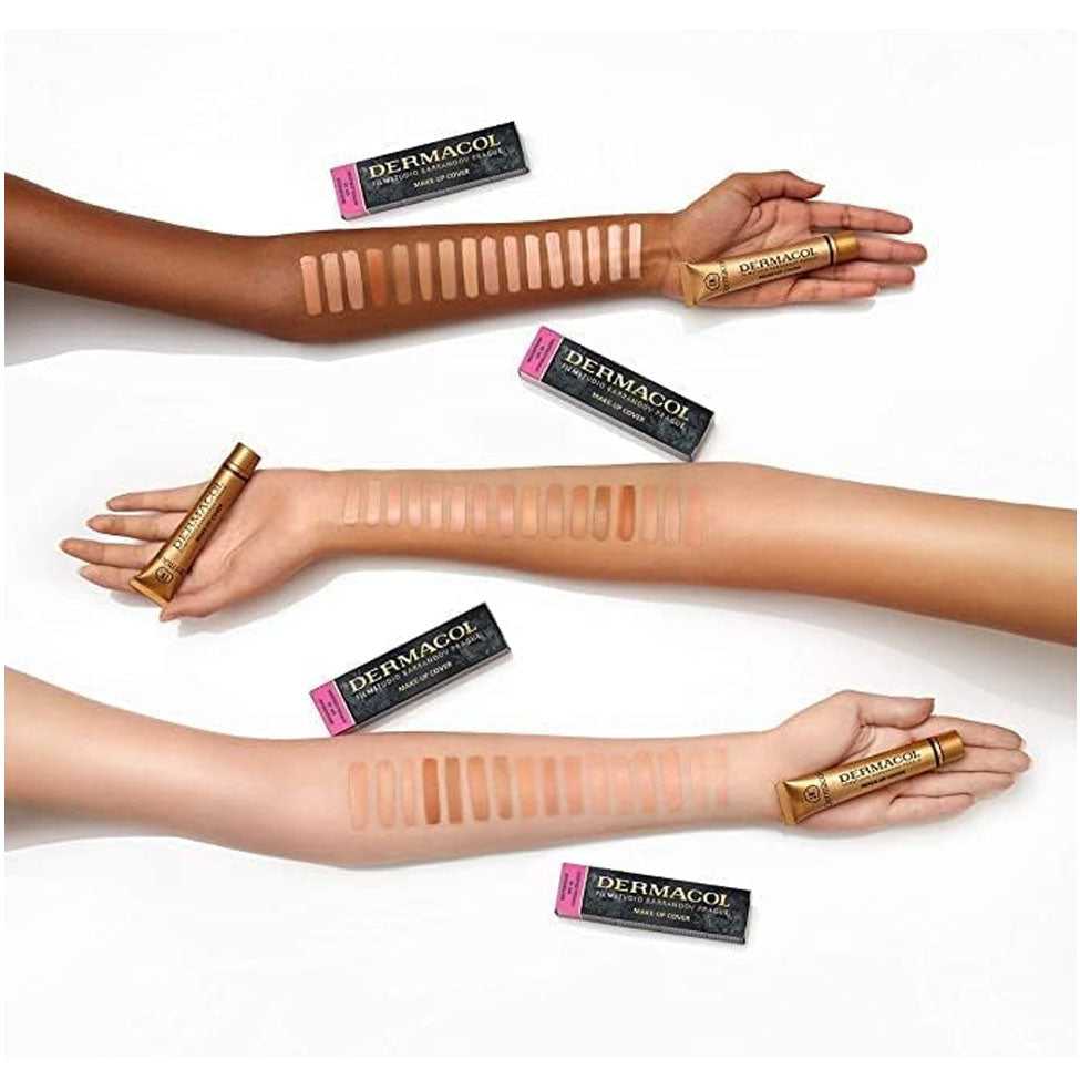 4- كريم الأساس ديرماكول ميك أب كوفر 208 حجم 30 جرام