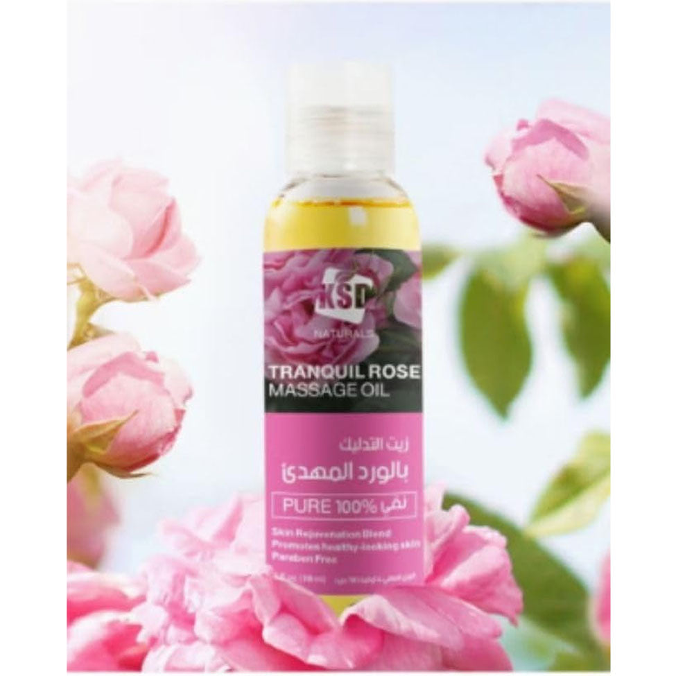 6- زيت التدليك بالورد المهدئ من كي إس دي 118 مل