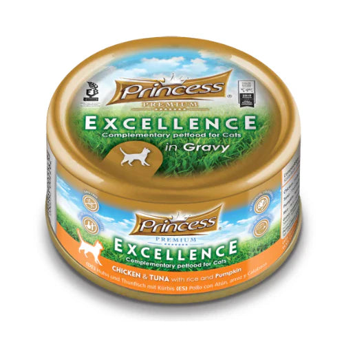 برنسيس بريميوم إكسلانس معلبات بالدجاج والتونة مع الأرز والقرع 70 جرام | صيدلية.كوم.