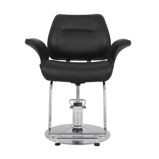 كرسي قص وميك اب نسائي اسود مع قاعدة فضية |  صيدلية.كوم.
