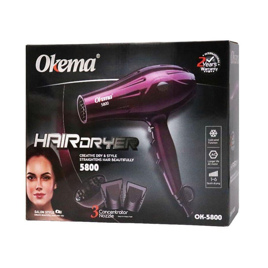 استشوار مجفف الشعر OK 5800 من اوكيما |  صيدلية.كوم.