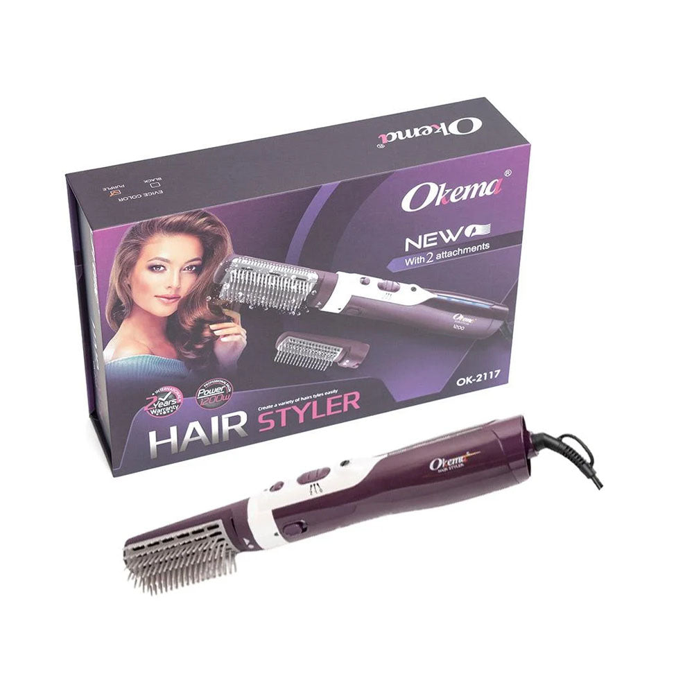 فرشاة استشوار مصفف للشعر موديل OK-2117 رقم 2 من اوكيما | صيدلية.كوم.