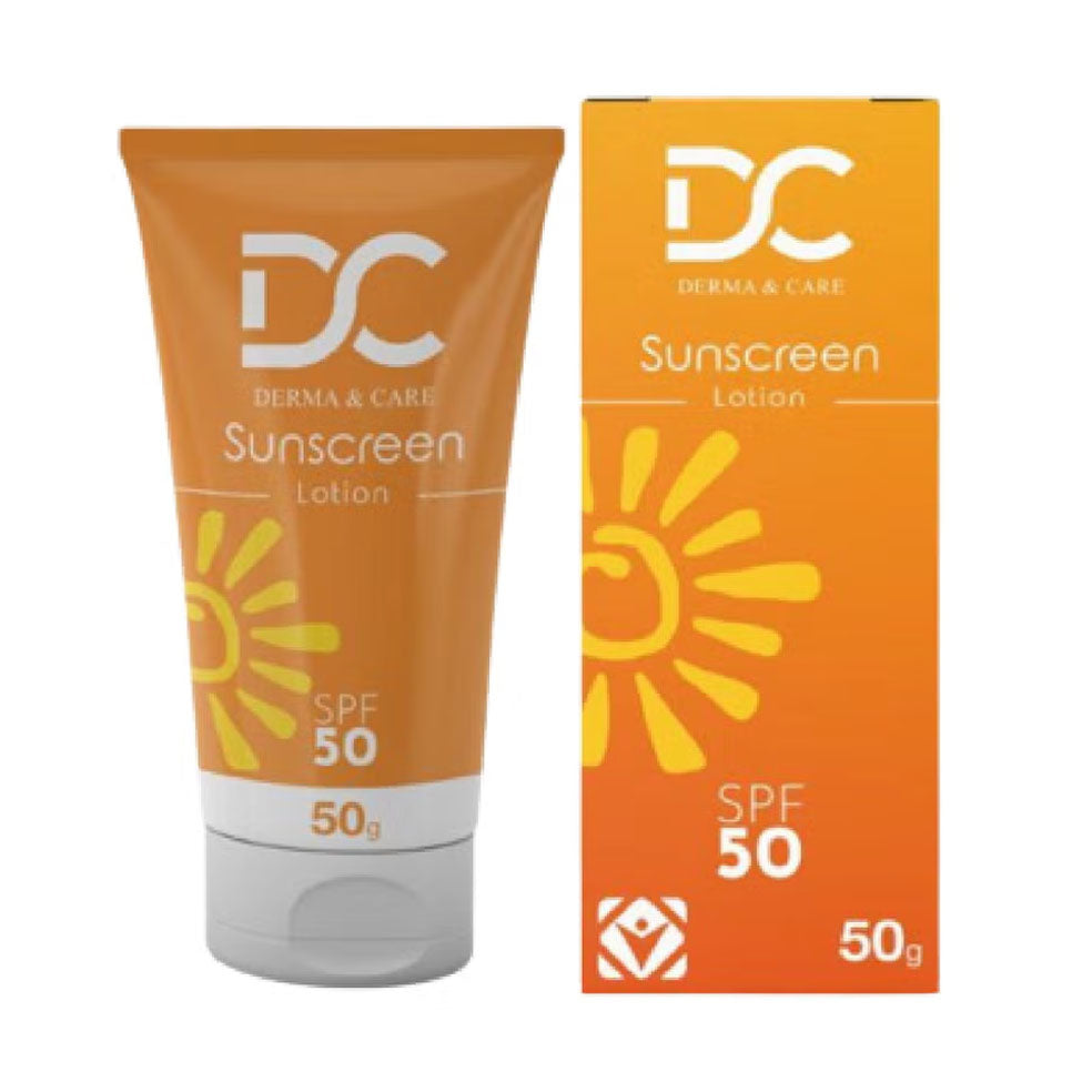 لوشن واقي من الشمس بعامل حماية 50 حجم 50 جم من ديرما اند كير | صيدلية.كوم.