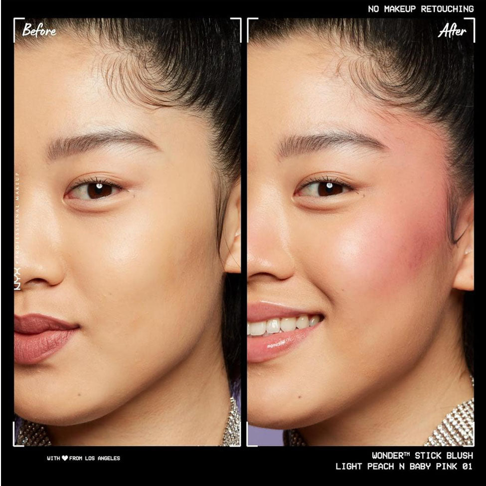 ان واي اكس احمر الخدود وندر ستيك 01 لايت بيتش + بيبي بينك | صيدلية.كوم.