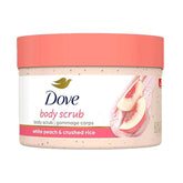 Dove Body Scrub White Peach & Crushed Rice 298 g