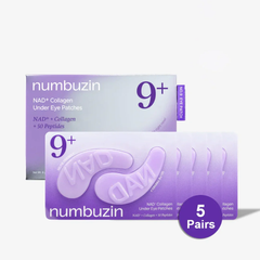 Numbuzin Hydrogel patches for under the eye with collagen and NAD+ No. 9+ - 8 grams × 5 pairs