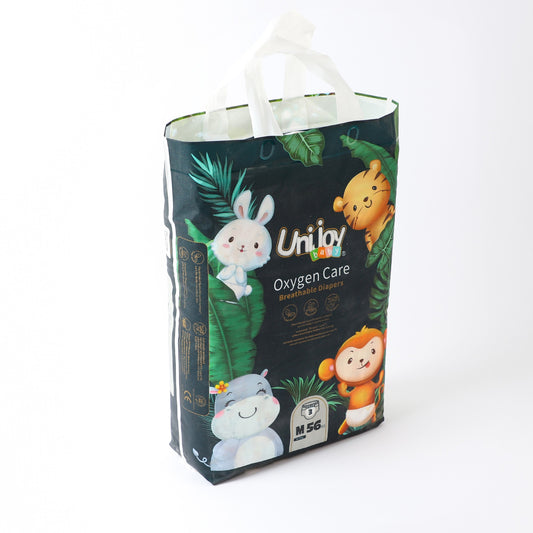 يوني جوي عناية الاوكسجين لباس متنفس للجلد حجم كبير مقاس وسط من وزن  6-11 كيلو رقم 3 عدد 56 لباس |  صيدلية.كوم.