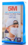 5M كمام طبي للأطفال - أولاد - ثلاث طبقات - 20 كمامة - Sidalih.com || صيدلية.كوم