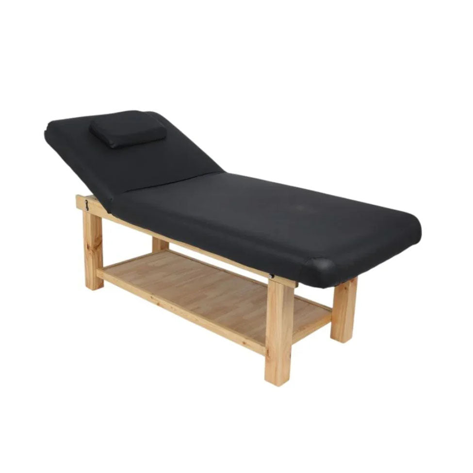 سرير مساج اسود خشبي |  صيدلية.كوم.