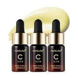 ميديكيوب أمبولة فيتامين سي المركز لتحسين لون البشرة وإزالة التصبغات وندبات حب الشباب 3 أمبولات