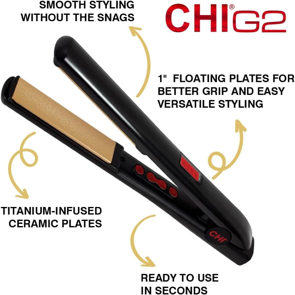 تشي مكواة تصفيف الشعر الاحترافية جي 2 مقاس 1 بوصة من السيراميك | صيدلية.كوم.