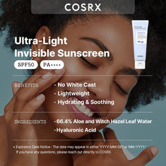 Cosrx Ultra Light Invisible Sunscreen SPF50 PA++++ 50 ml