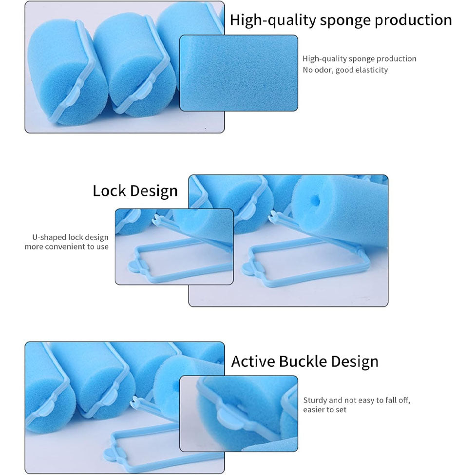 ساشا لفافات شعر اسفنجية صغيرة الحجم 16 قطعة | صيدلية.كوم.