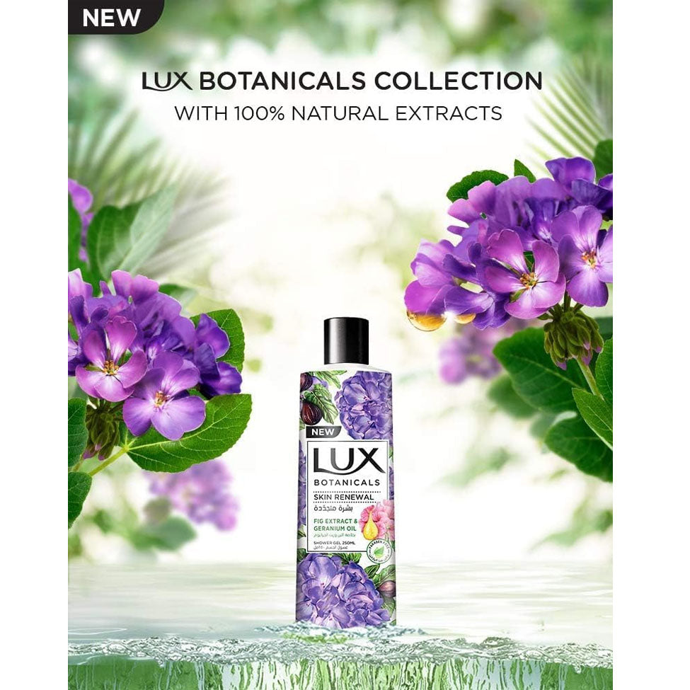 لوكس سائل استحمام بالتين وزيت الجيرانيوم
