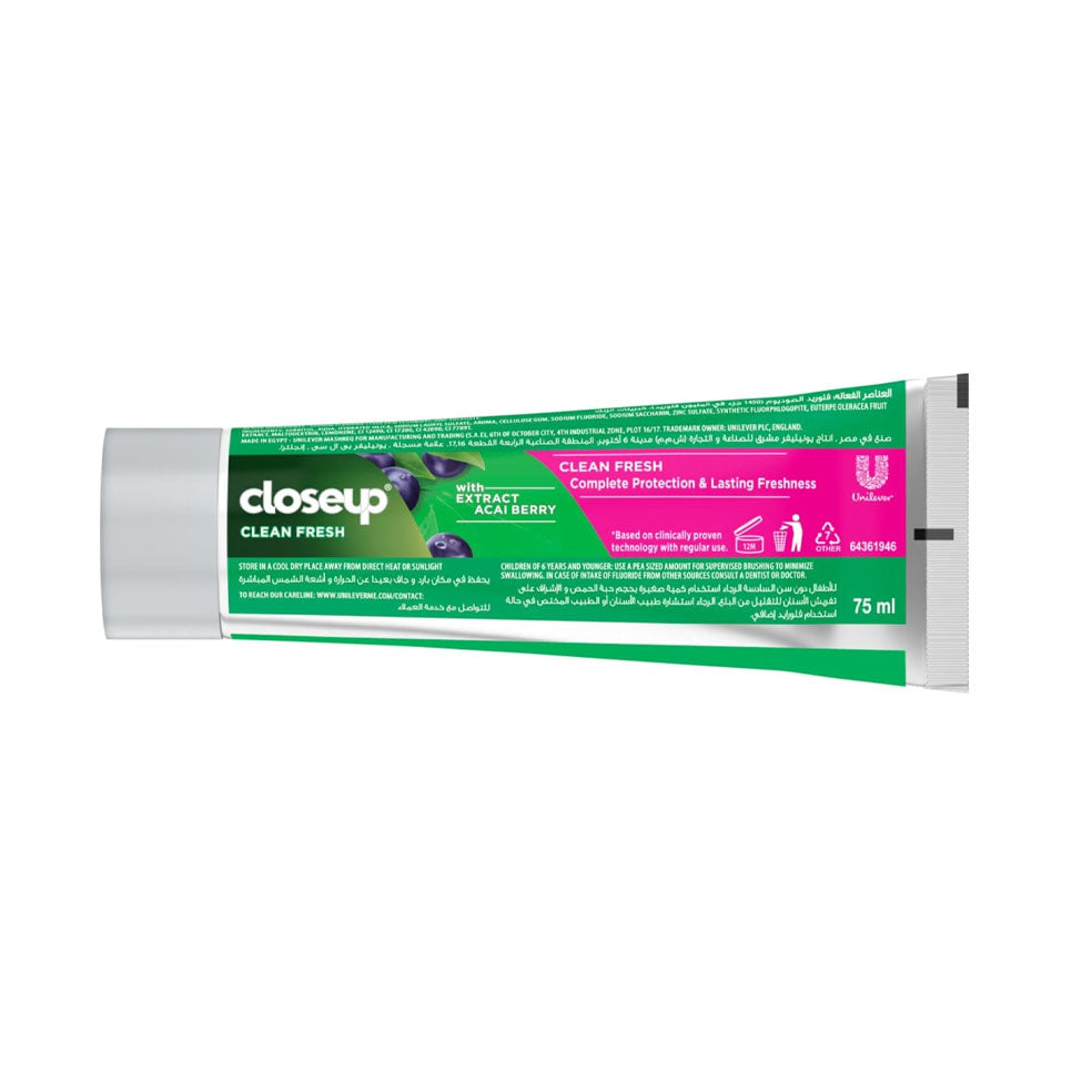 معجون الأسنان كلين فريش انتعاش التوت 75 مل من كلوس اب | صيدلية.كوم.