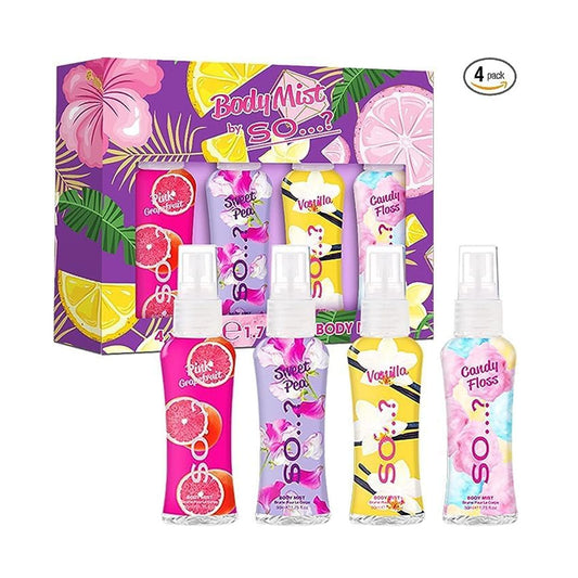 Set of body spray deodorants from So 4 × 50 ml