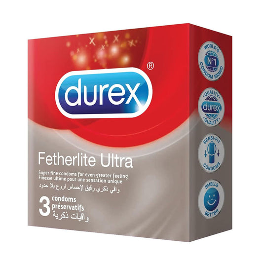 واقي ذكري فيذر لايت الترا من ديوركس 3 قطعة