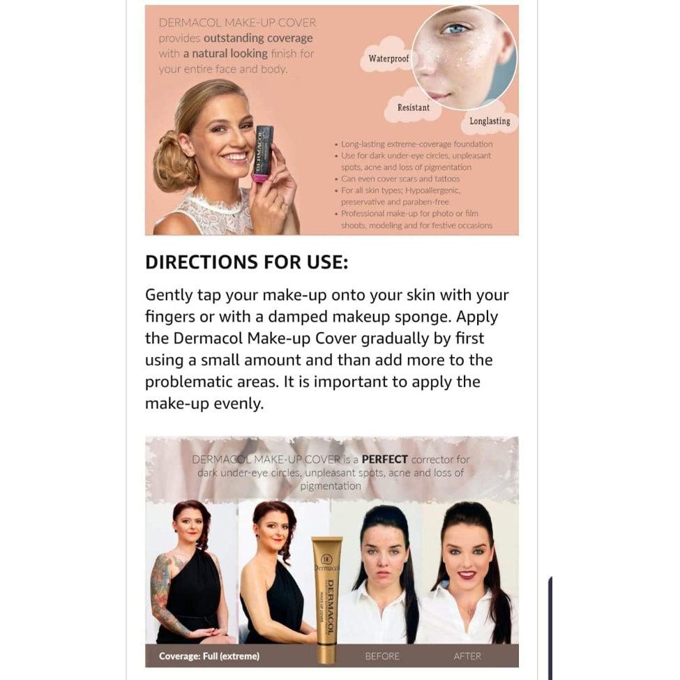 5- كريم الأساس ديرماكول ميك أب كوفر 207