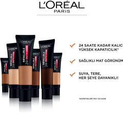 3- فاونديشن انفاليبل 24 ساعة من لوريال باريس مات كريم أساس 145