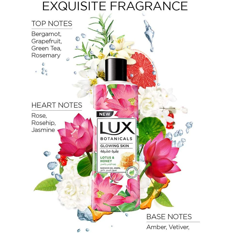 لوكس سائل استحمام باللوتس والعسل