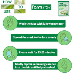 Farm Stay Real Aloe Vera Extract Face Sheet Mask 23 ml