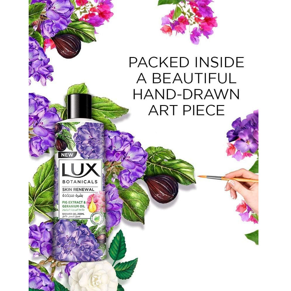 لوكس سائل استحمام بالتين وزيت الجيرانيوم